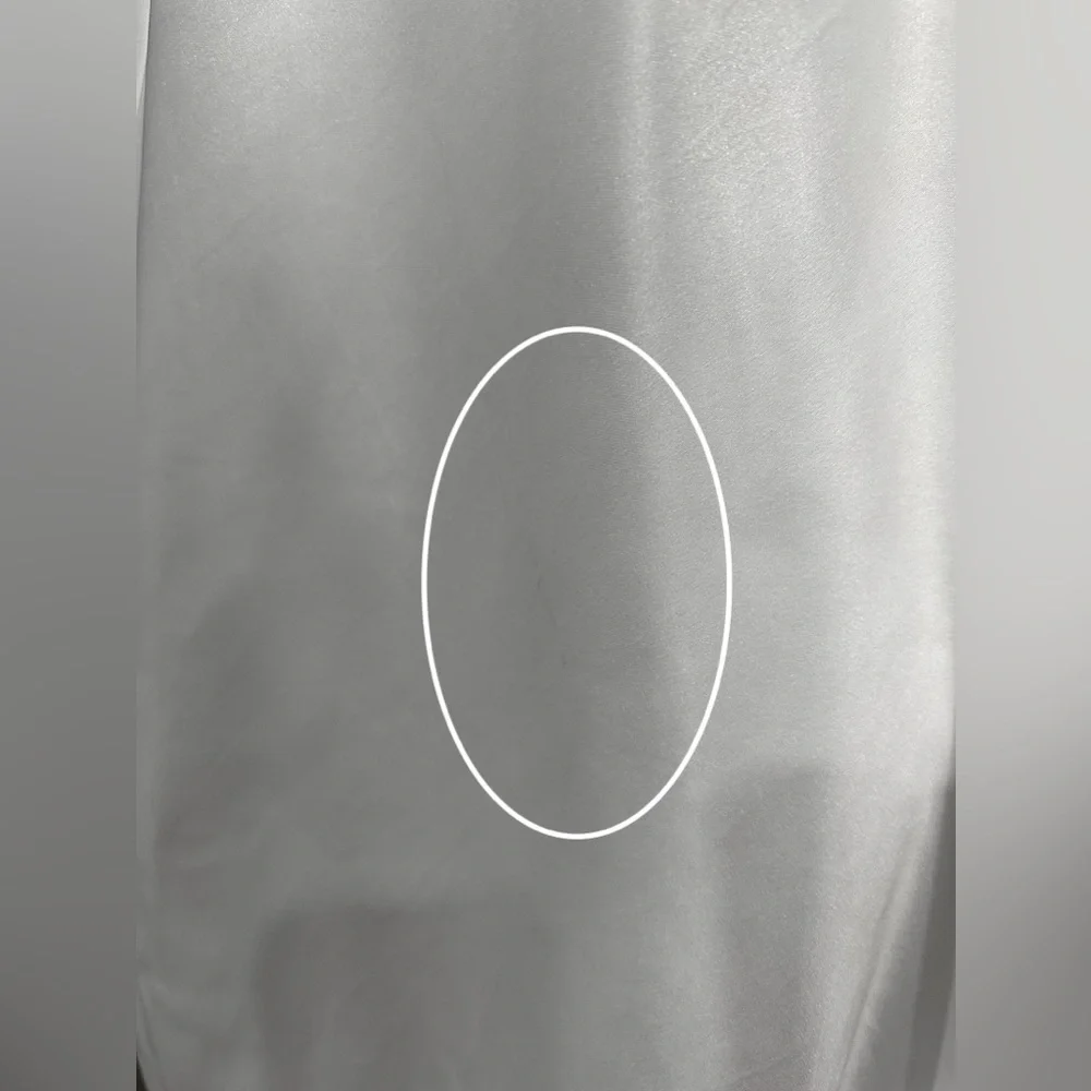 Lulus Exceptional Passion White Satin Cutout Maxi Dress With Pockets LARGE NEW